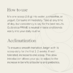 AB INTRA Gutbiotica PRIME - How to use and acclimatization