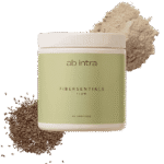 AB INTRA Fibersentials FLOW backimage with psyllium husk powder