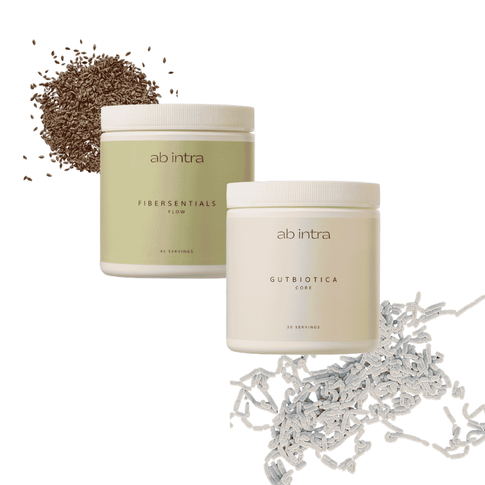 The Super Daily Duo - Gut health and fiber bundle - Gutbiotica CORE and Fibersentials FLOW - backimage