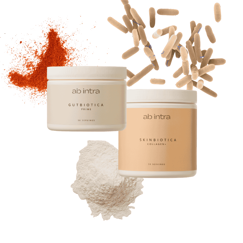 Gut and skin health bundle - AB INTRA The Ultimate Glow -backimage